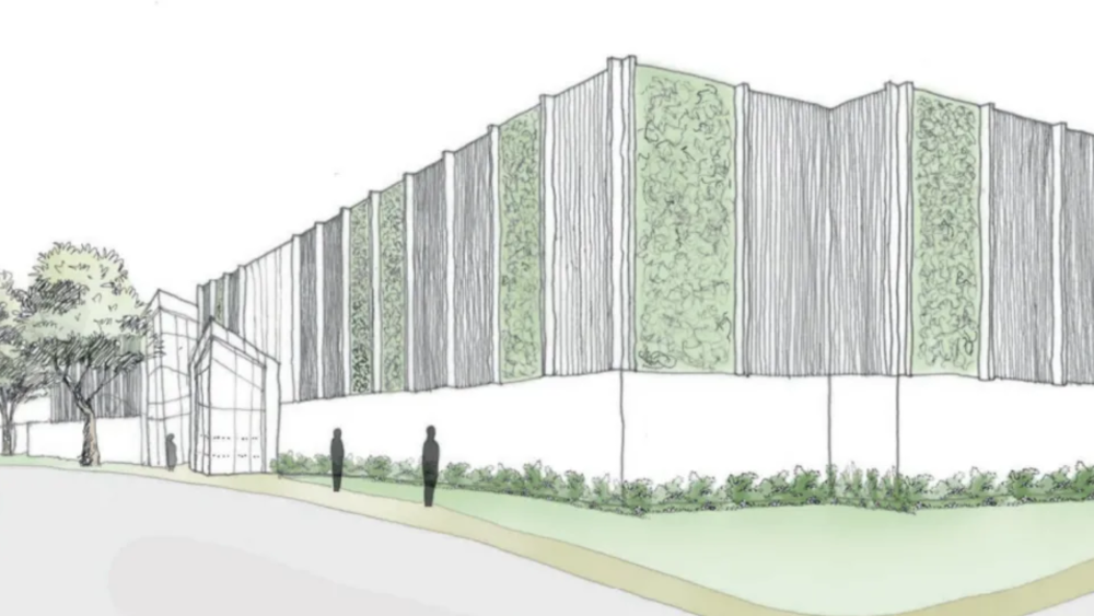 Artwork by P+HS Architects of Glenfield Hospital New Menta